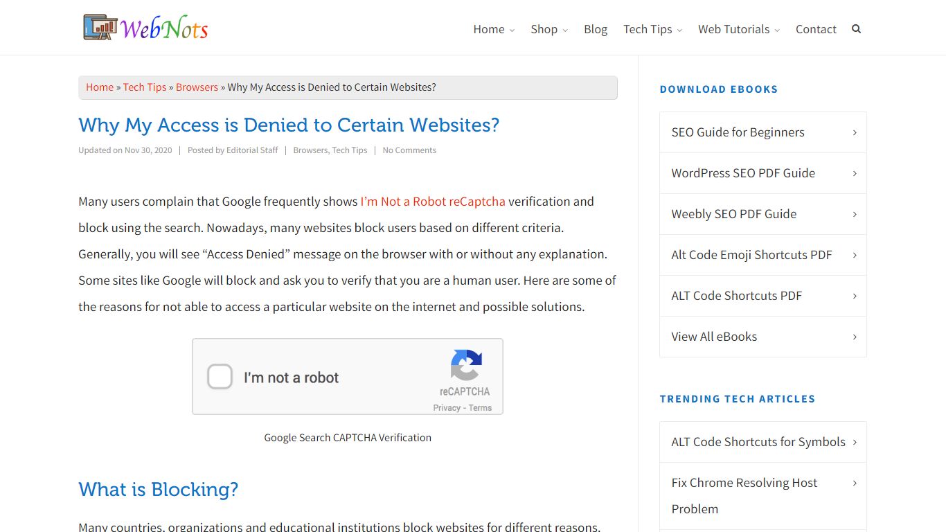 Why My Access is Denied to Certain Websites? – WebNots